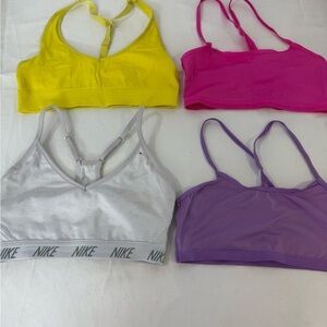 4 Pieces Girls Seamless Training Comfort Bras Different Colors All Size S
